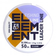 Волосінь на вудлище, ZEOX Element Leader Clear, 50м, перетин 0.104мм